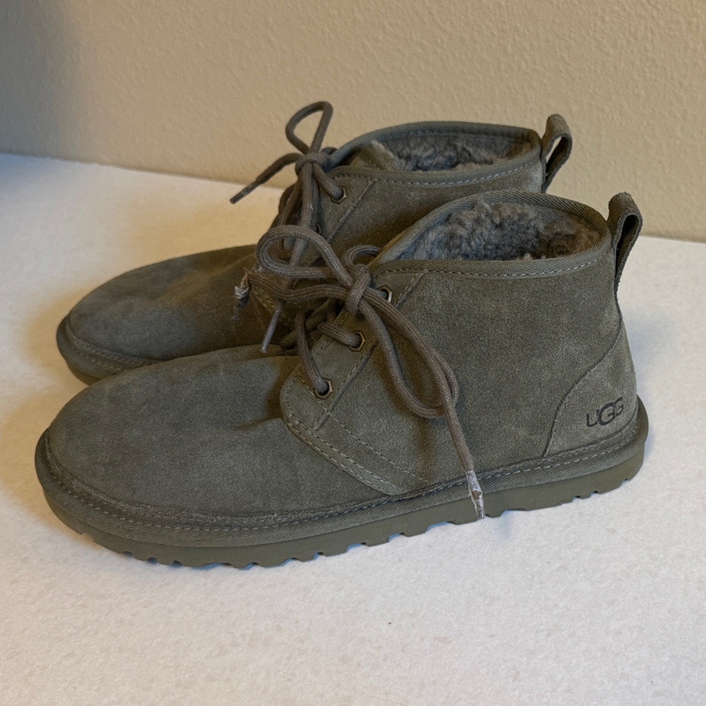 UGG Olive Lace-Up Boots